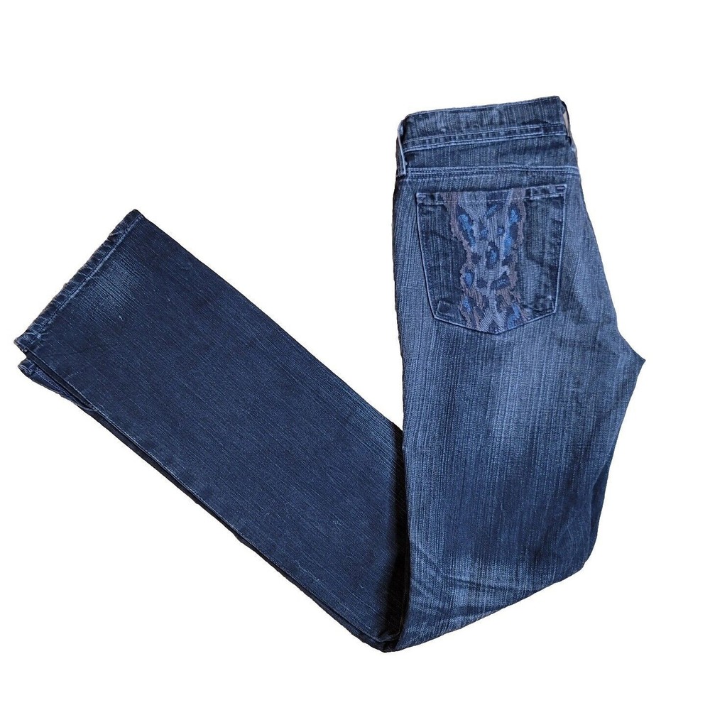 Citizens Of Humanity COH Size 30 Leopard Stretch Ava Straight Leg Dark Wash